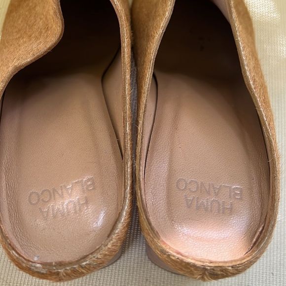 Huma Blanco Anthropologie Dory Calf Hair Mules 38 - Picture 5 of 8